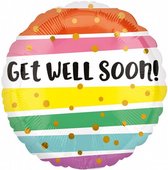 ballon Get Well Bold Stripes folie