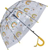 Juleeze Paraplu Kind Ø 50 cm Geel Kunststof Regenboog Regenscherm