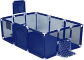 Leka®️ Speelbox | Playpen | Speeltent | Ballenbad Baby | Ballenbak | Opvouwbaar | Meisjes en Jongens | Binnen en Buiten | Met Goal en Net | Blauw