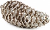 dennenappel Norah 16,2 x 7,5 cm keramiek zilver
