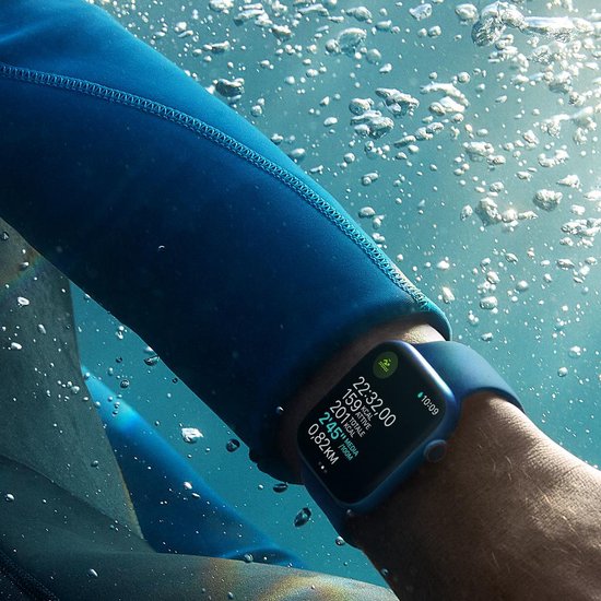 Apple Watch Series 7 - 41mm - Blauw | bol.com