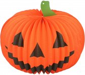 pompoenlampion Halloween 35x28 cm papier oranje
