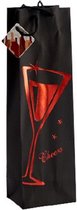 cadeautas fles Cheers 12 x 39 x 9 cm papier rood