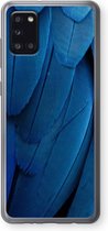 Case Company® - Samsung Galaxy A31 hoesje - Pauw - Soft Cover Telefoonhoesje - Bescherming aan alle Kanten en Schermrand