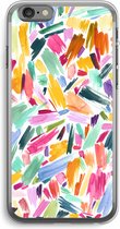 Case Company® - iPhone 6 PLUS / 6S PLUS hoesje - Watercolor Brushstrokes - Soft Cover Telefoonhoesje - Bescherming aan alle Kanten en Schermrand