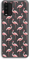 Case Company® - Xiaomi Redmi 9T hoesje - Flamingo - Soft Cover Telefoonhoesje - Bescherming aan alle Kanten en Schermrand