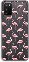 Case Company® - Samsung Galaxy A03S hoesje - Flamingo - Soft Cover Telefoonhoesje - Bescherming aan alle Kanten en Schermrand