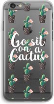 Case Company® - iPhone 6 PLUS / 6S PLUS hoesje - Cactus quote - Soft Cover Telefoonhoesje - Bescherming aan alle Kanten en Schermrand