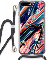 Case Company® - iPhone 7 PLUS hoesje met Koord - Quantum Being - Telefoonhoesje met Zwart Koord - Extra Bescherming aan alle Kanten en Over de Schermrand