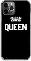 Case Company® - iPhone 11 Pro Max hoesje - Queen zwart - Soft Cover Telefoonhoesje - Bescherming aan alle Kanten en Schermrand