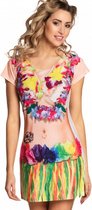 jurk Beach Babe dames polyester crÃ¨me maat L