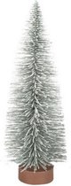 kerstboom Oscar L 30 x 11 cm polyresin zilver