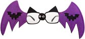 verkleedbril vleermuis vilt paars/zwart one-size