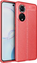 HONOR 50 Hoesje - Mobigear - Luxury Serie - TPU Backcover - Rood - Hoesje Geschikt Voor HONOR 50