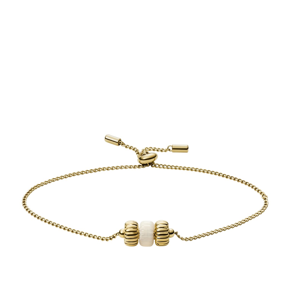 Fossil Damesarmband Staal - Goudkleurig
