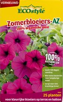 ECOstyle Zomerbloeiers-AZ Organische Tuinmest - voor Krachtige Kleur - Extra BacteriÃ«n voor Landurige Groei - 120 Dagen Voeding - voor 25 planten - 800 GR