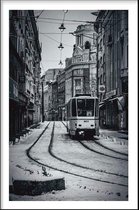 Walljar - Lisbon Tram - Muurdecoratie - Plexiglas schilderij