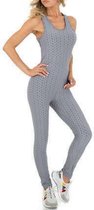 Jumpsuit / sportpak eendelig grijs S/M