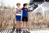 DJ Dutchjeans jongens t-shirt met gekleurde strepen Waves Off White