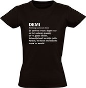 Demi | Dames T-shirt | Zwart | Jarig | Verjaardagkado | Verjaardag Kado | Grappig | Cadeau