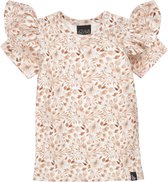 Ruffle t-shirt flowers and leaves /