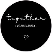 Muurcirkel together Ø 120 cm / Dibond - Aanbevolen