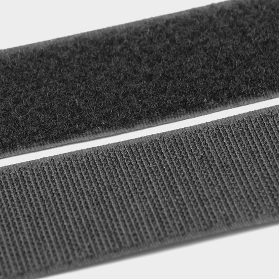 Uitgebreid schreeuw Specialiseren Klittenband zelfklevend 5 meter – klittenband tape zwart – extra sterk |  bol.com