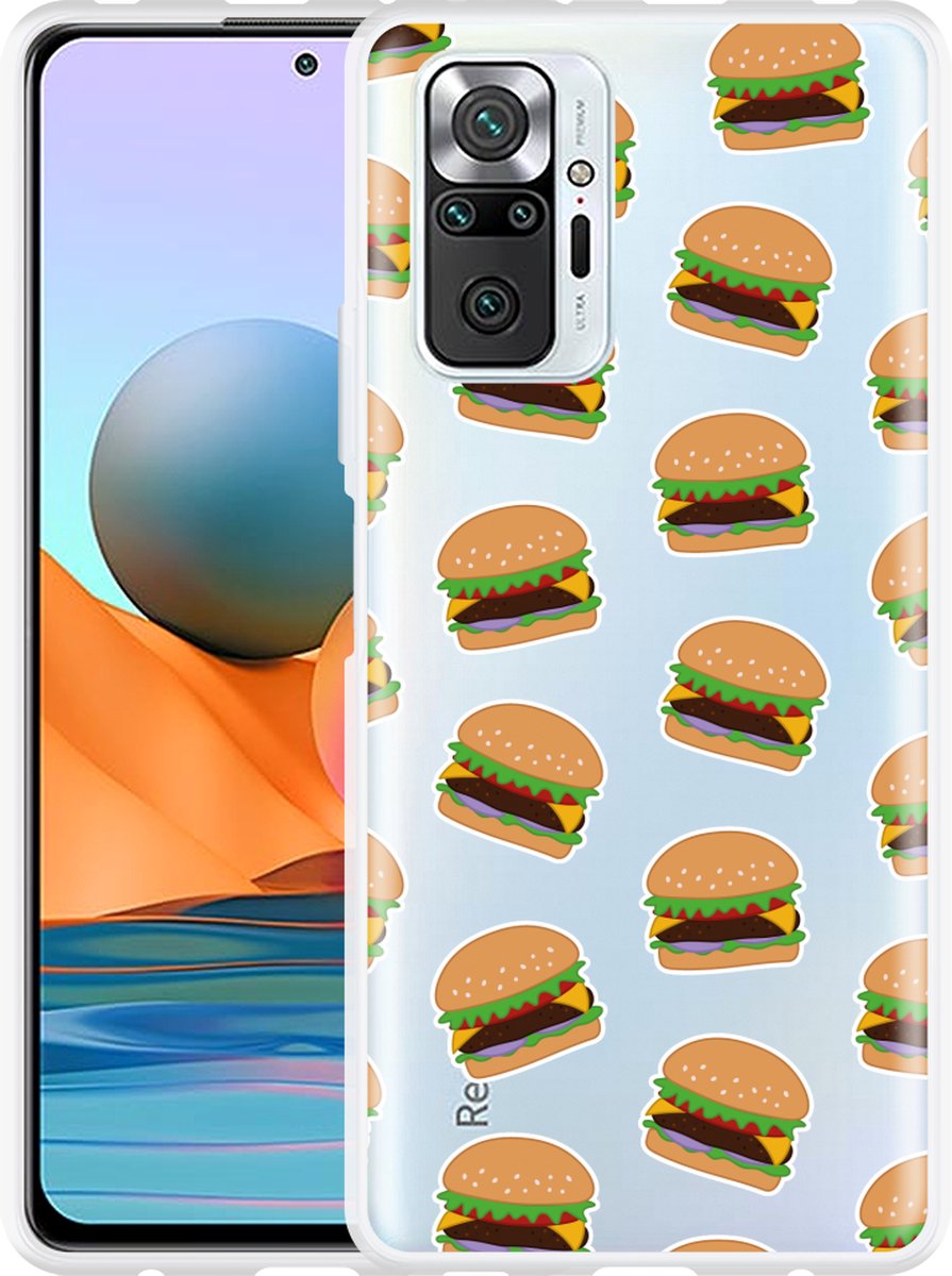 Xiaomi Redmi Note 10 Pro Hoesje Burgers - Designed by Cazy
