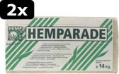 2x HEMPARADE HENNEPVEZELSTROOISEL 14KG