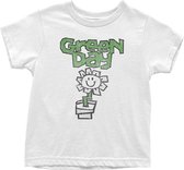 Green Day - Flower Pot Kinder T-shirt - Kids tm 12 jaar - Wit