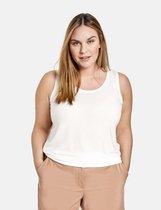 SAMOON Dames Basic top met zijsplitten EcoVero