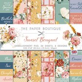 The Paper Boutique Embellishments pad - Sunset bouquet - 20,3x20,3cm