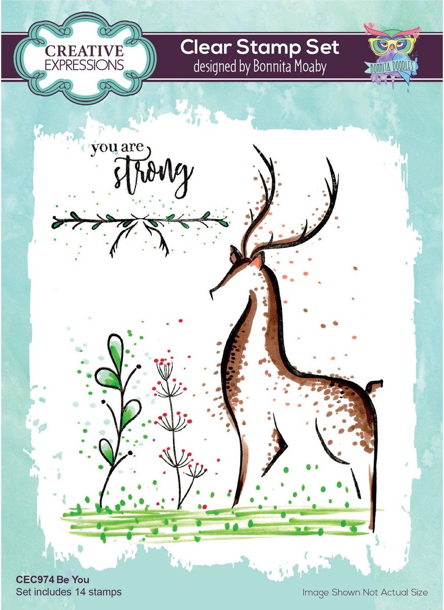 Creative Expressions Clear stamp set - Be you