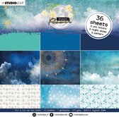 Moon flower collection paper pad - Blauw night skies - nr.22