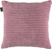 KAAT Amsterdam Ribbed Sierkussen - Roze - 43 x 43 cm