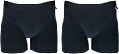 boxershorts heren biokatoen navy 2 stuks maat S