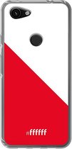 6F hoesje - geschikt voor Google Pixel 3a -  Transparant TPU Case - FC Utrecht #ffffff