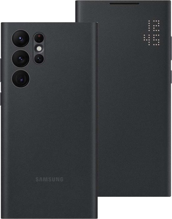 Samsung Galaxy S22 Ultra LED View Cover Black | bol.com