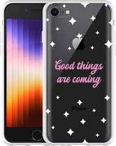 iPhone SE 2022 Hoesje Good Things Are Coming - Designed by Cazy