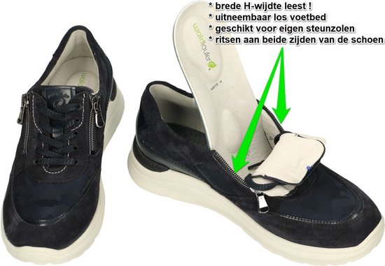 Waldlaufer -Dames - blauw donker - sneakers - maat 38.5