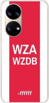 6F hoesje - geschikt voor Huawei P50 -  Transparant TPU Case - AFC Ajax - WZAWZDB #ffffff
