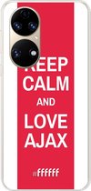 6F hoesje - geschikt voor Huawei P50 -  Transparant TPU Case - AFC Ajax Keep Calm #ffffff