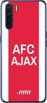6F hoesje - geschikt voor OPPO A91 -  Transparant TPU Case - AFC Ajax - met opdruk #ffffff