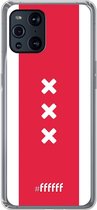 6F hoesje - geschikt voor OPPO Find X3 Pro -  Transparant TPU Case - AFC Ajax Amsterdam1 #ffffff