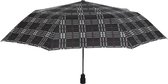 paraplu mini Ruiten 99 cm polyester grijs/rood
