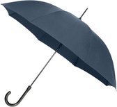 paraplu automatisch 101 cm polyester marineblauw