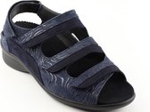 Durea 7409 K - Volwassenen Platte sandalen - Kleur: Blauw - Maat: 39