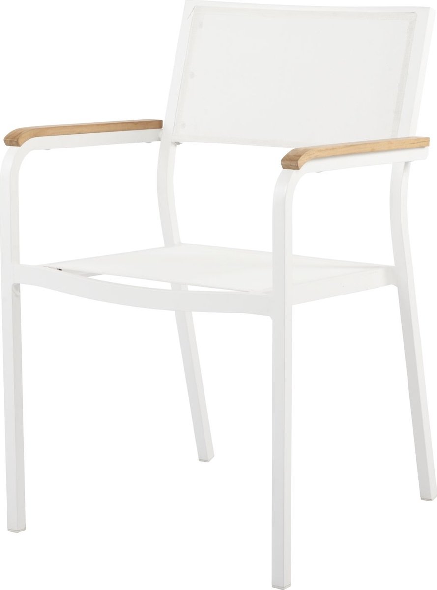 Lux Alu stapelstoel - wit