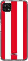 6F hoesje - geschikt voor Samsung Galaxy A22 5G -  Transparant TPU Case - Sparta Rotterdam #ffffff