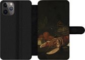 Bookcase Geschikt voor iPhone 11 Pro Max telefoonhoesje - Stilleven - Schilderij van Jan Davidsz. de Heem - Met vakjes - Wallet case met magneetsluiting